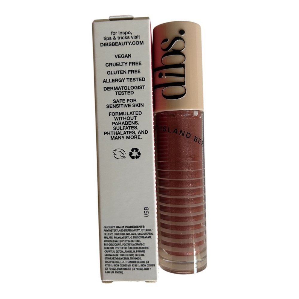 DIBS Beauty Go To Glossy Balm Shade MIMS Warm Mauve Shimmer New!!